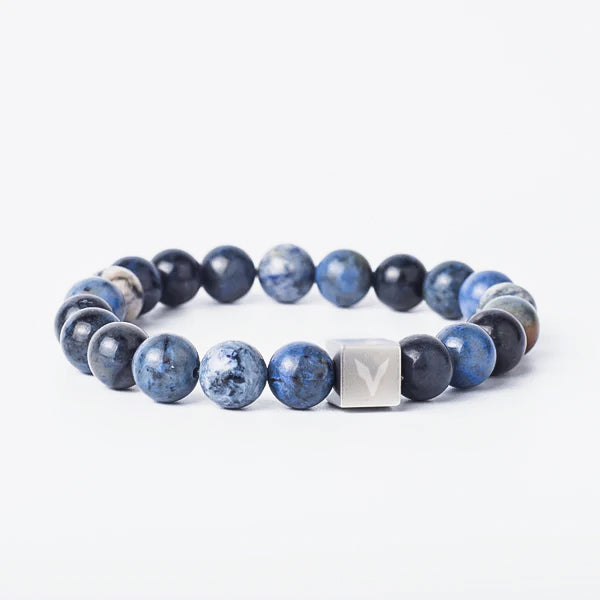 BLUE DUMORTIERITE STONE BRACELET