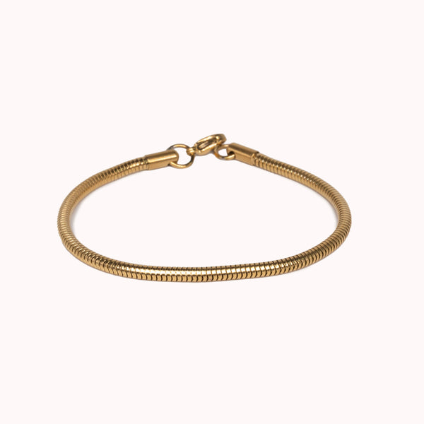 SNAKE BRACELET - GOLD - 3MM