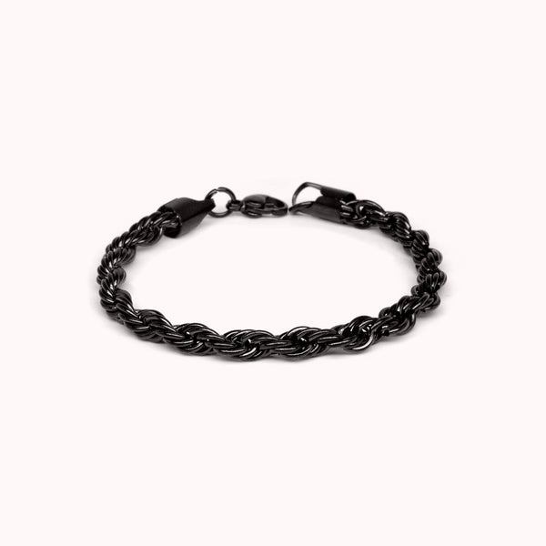 ROPE BRACELET- BLACK - 5MM