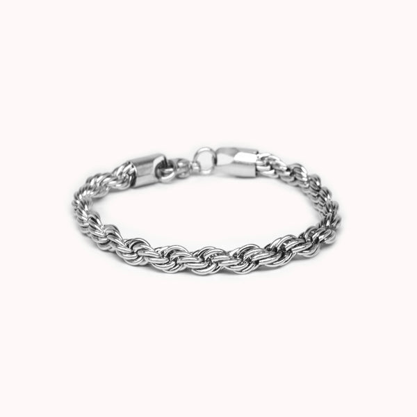 ROPE BRACELET - SILVER - 5MM