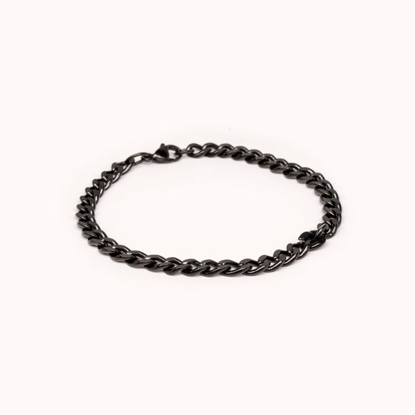 CURB BRACELET - BLACK - 5MM