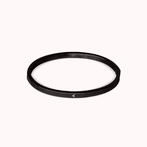 BASIC CUFF BRACELET - BLACK - 5MM