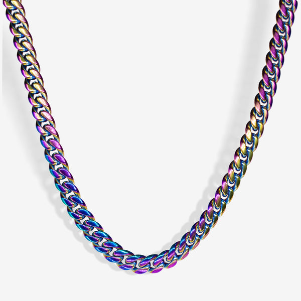 CUBAN CHAIN - RAINBOW - 10MM