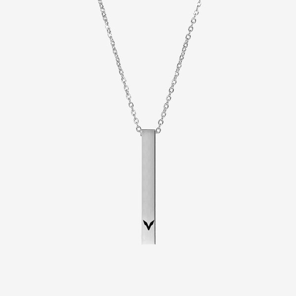 VERTICAL BAR PENDANT - SILVER