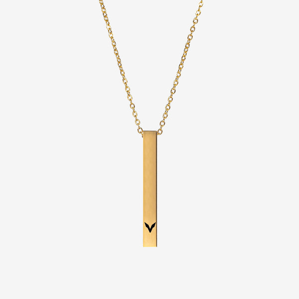 VERTICAL BAR PENDANT - GOLD