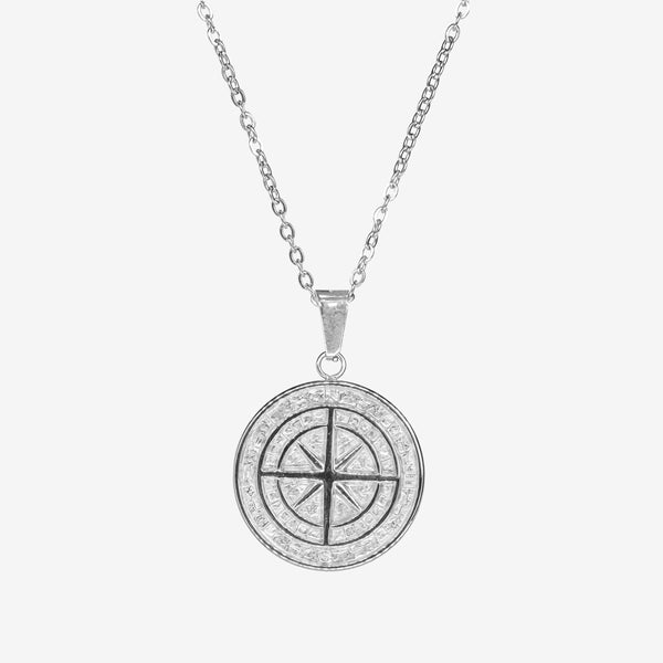 COMPASS PENDANT - SILVER