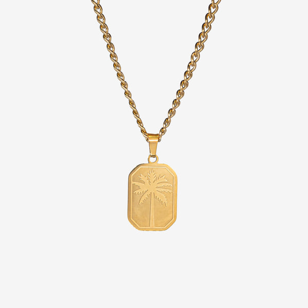 PALM TREE PENDANT - GOLD